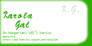 karola gal business card